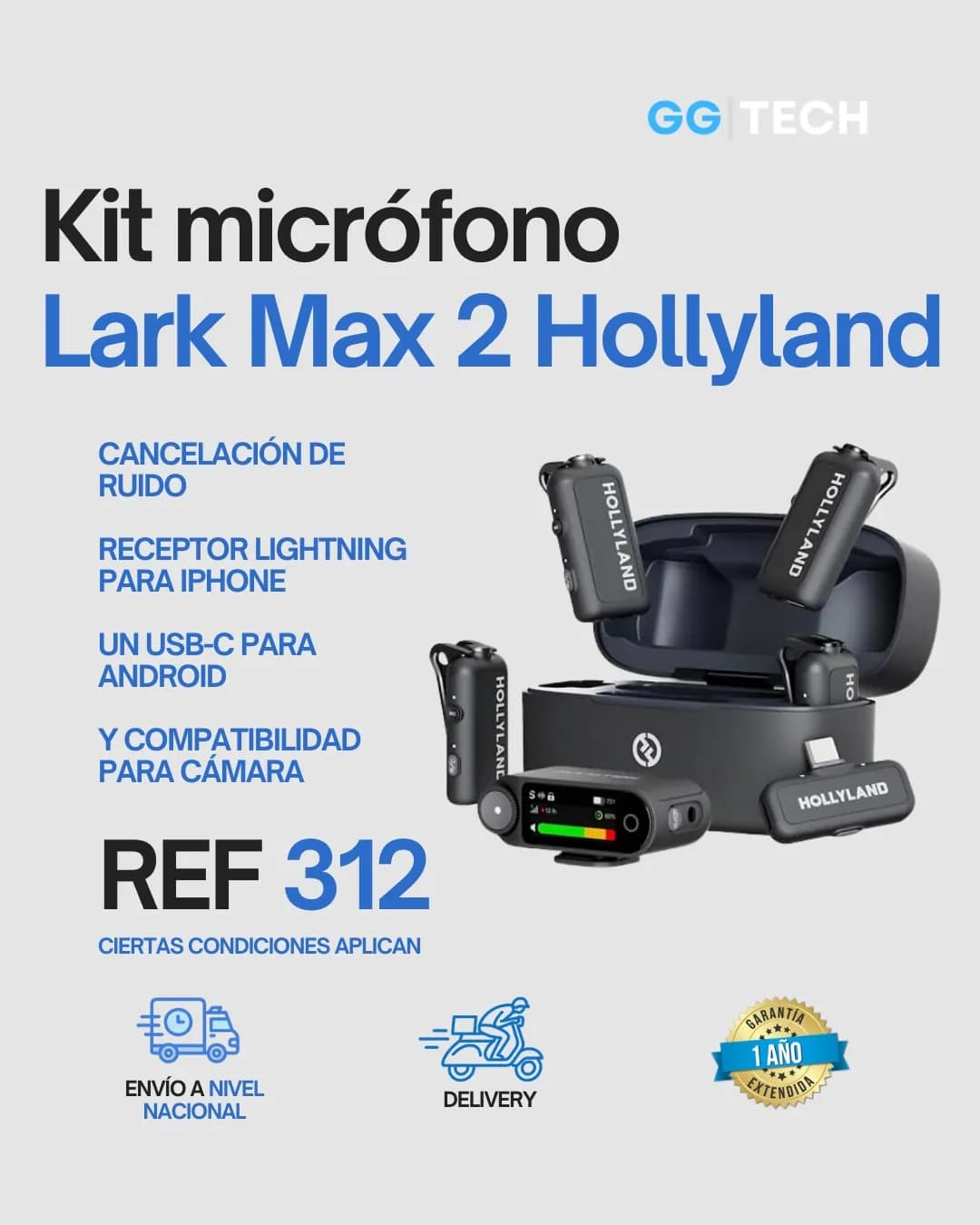 Kit micrófono Lark Max 2