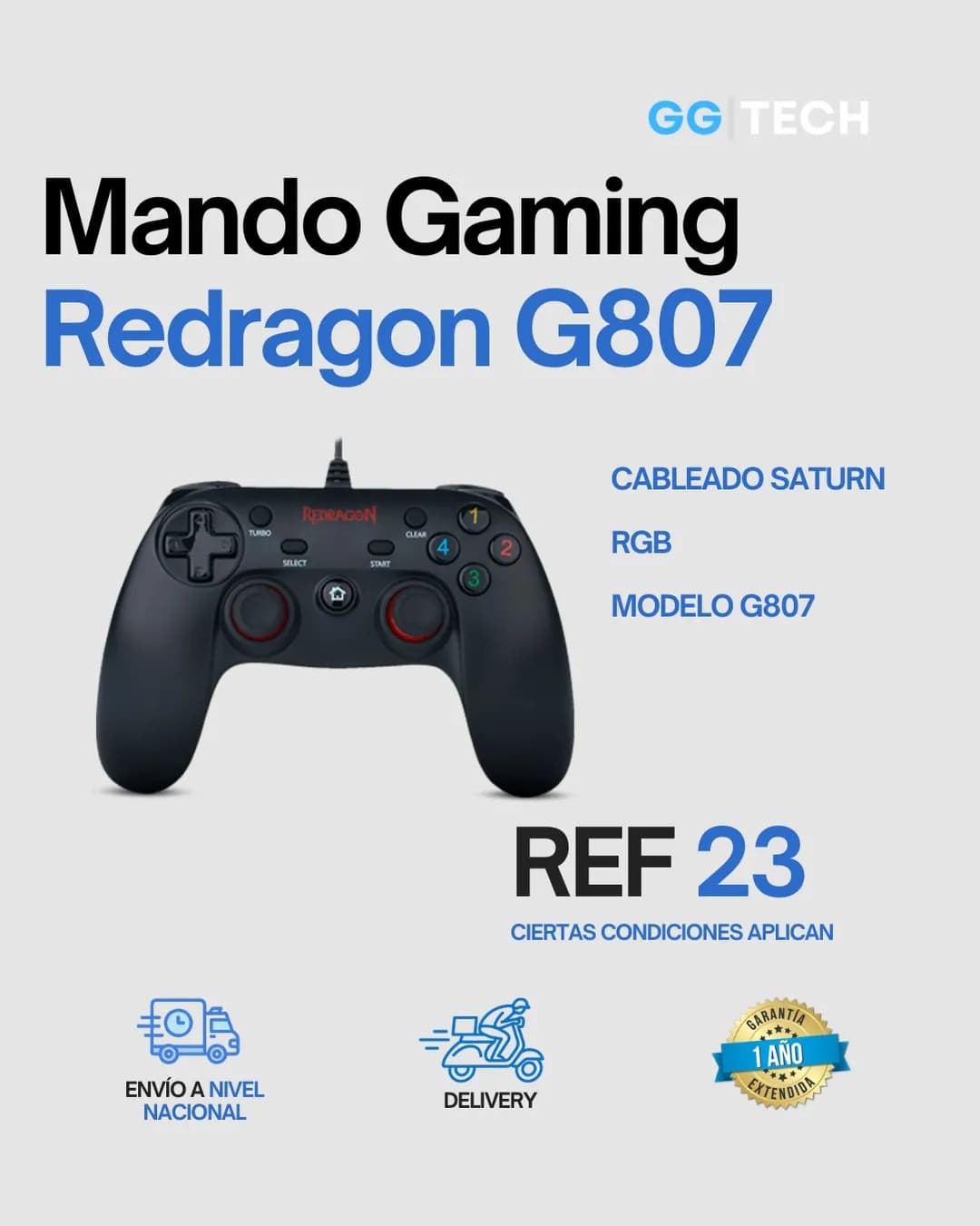 Mando gaming G807 Saturn