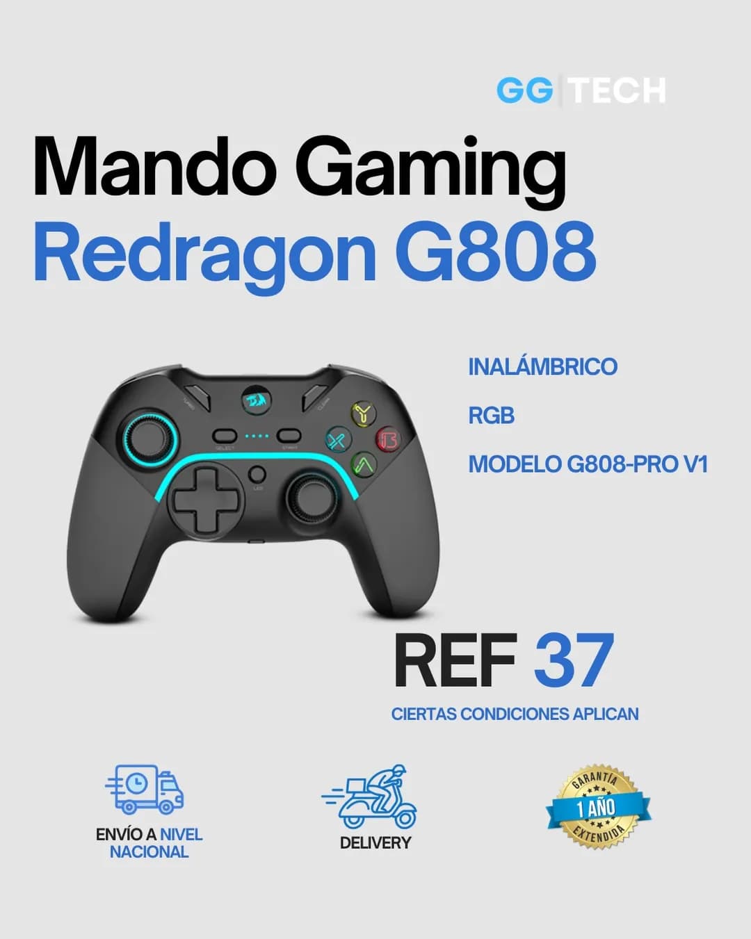 Mando gaming G808 Pro V1