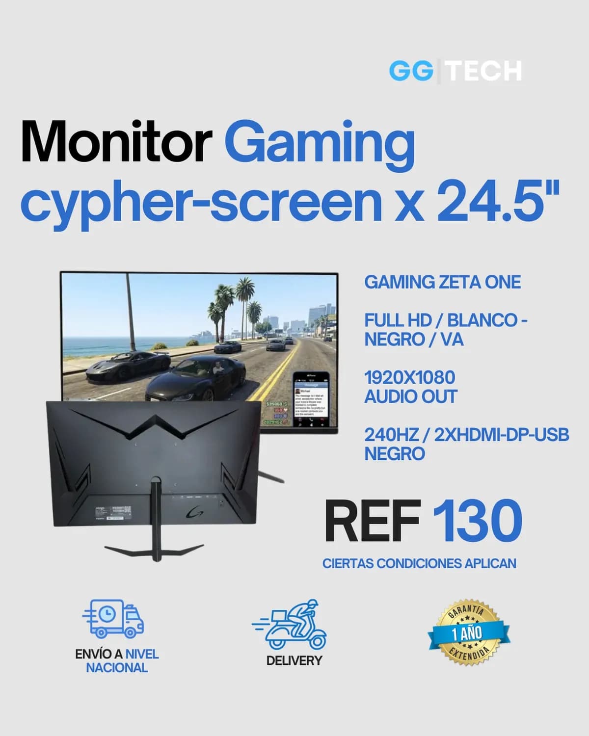 Monitor gaming Cypher-Screen X 24.5"
