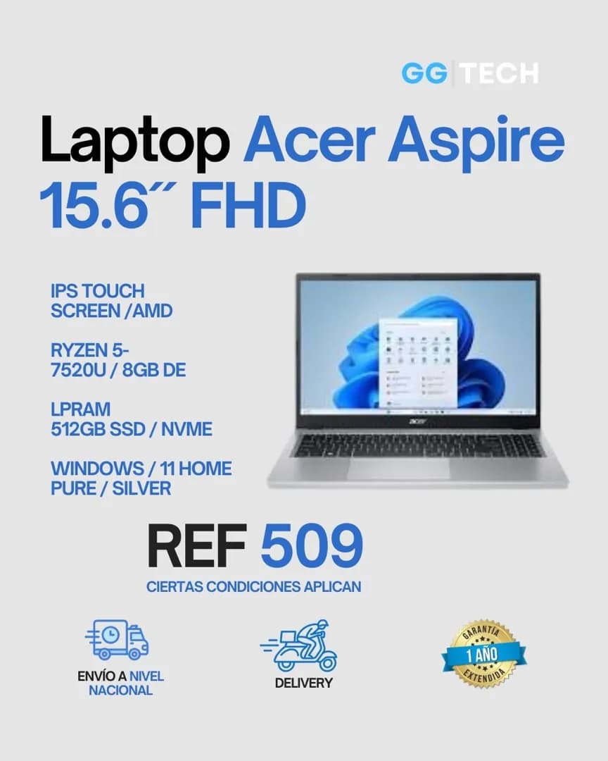 Laptop Acer Aspire 15.6" FHD
