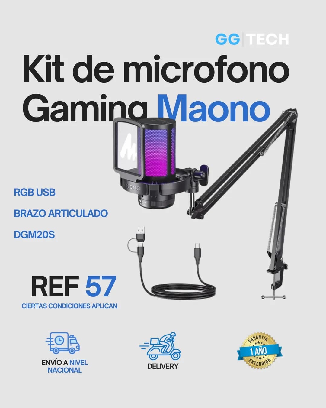 Kit micrófono gaming DGM20S