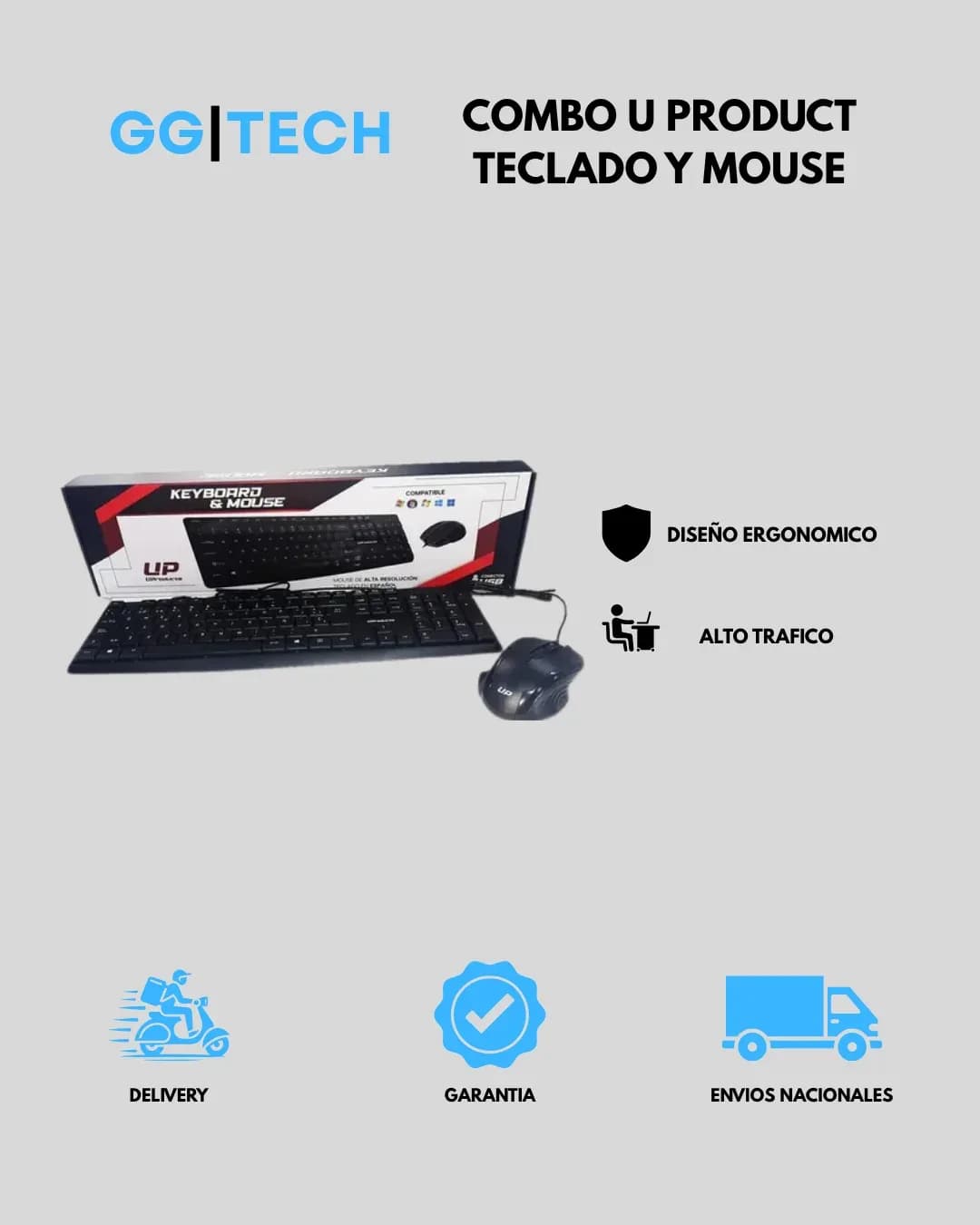 Combo teclado y mouse
