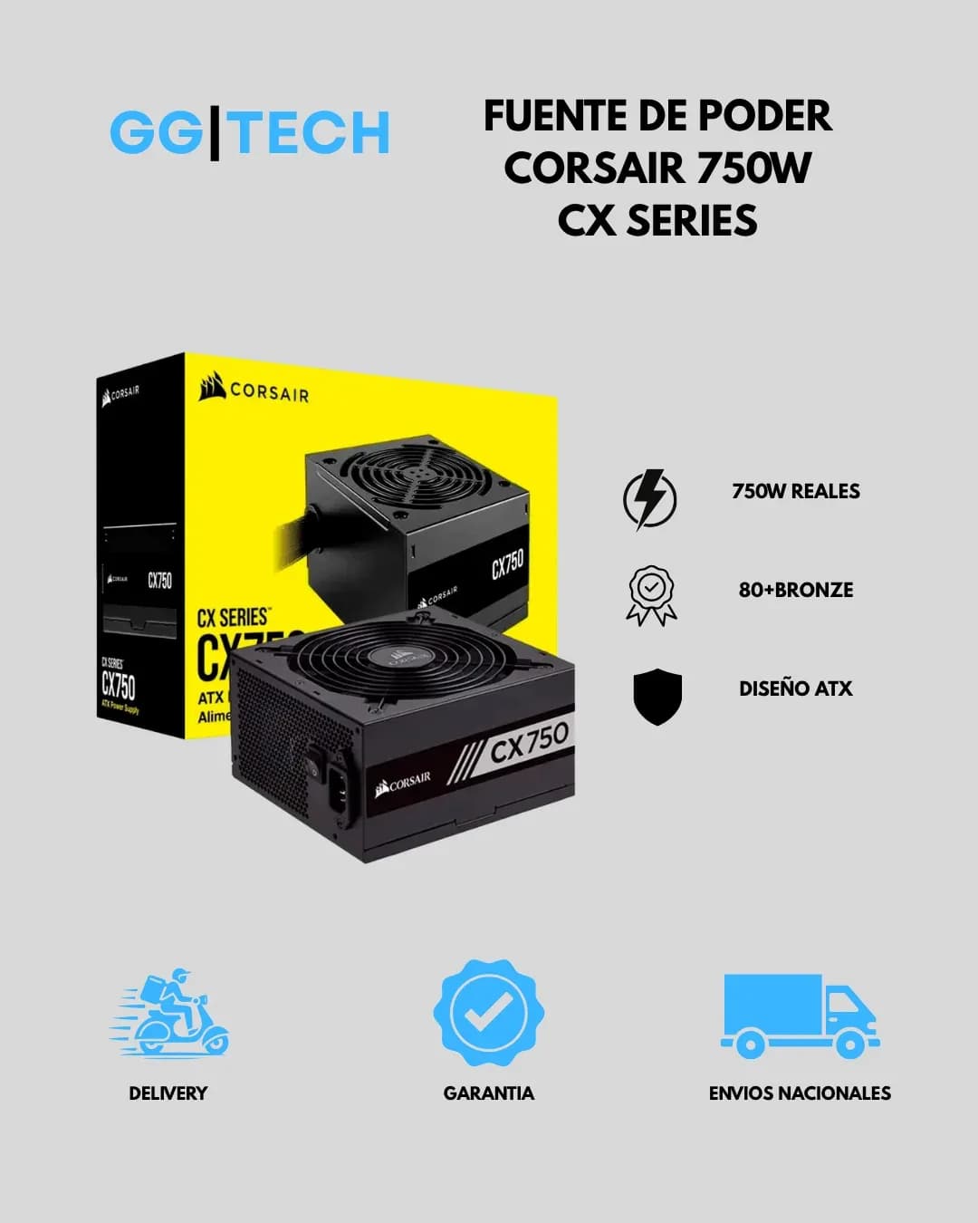 Fuente de poder CX750