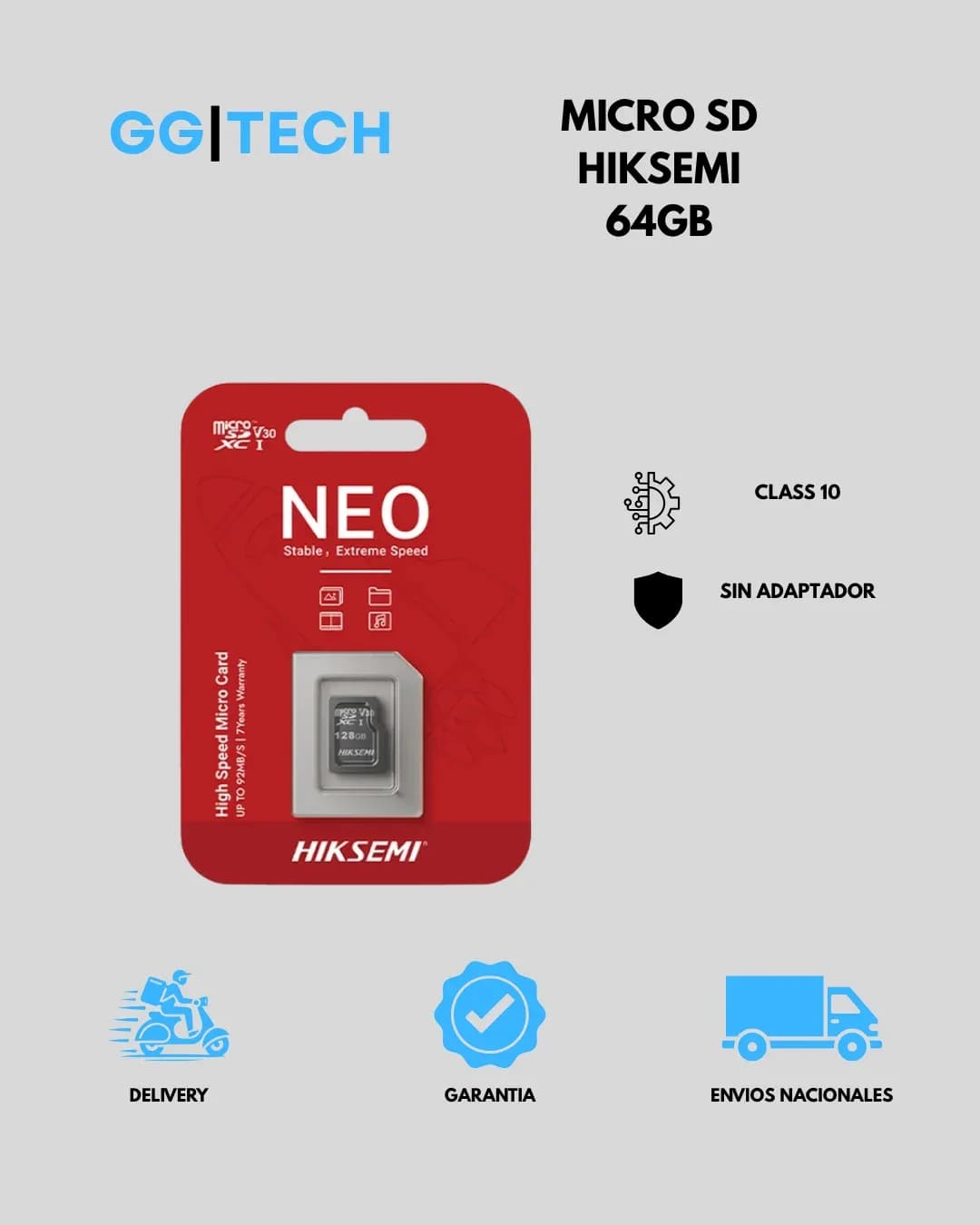 Memoria micro SD 64 GB Neo