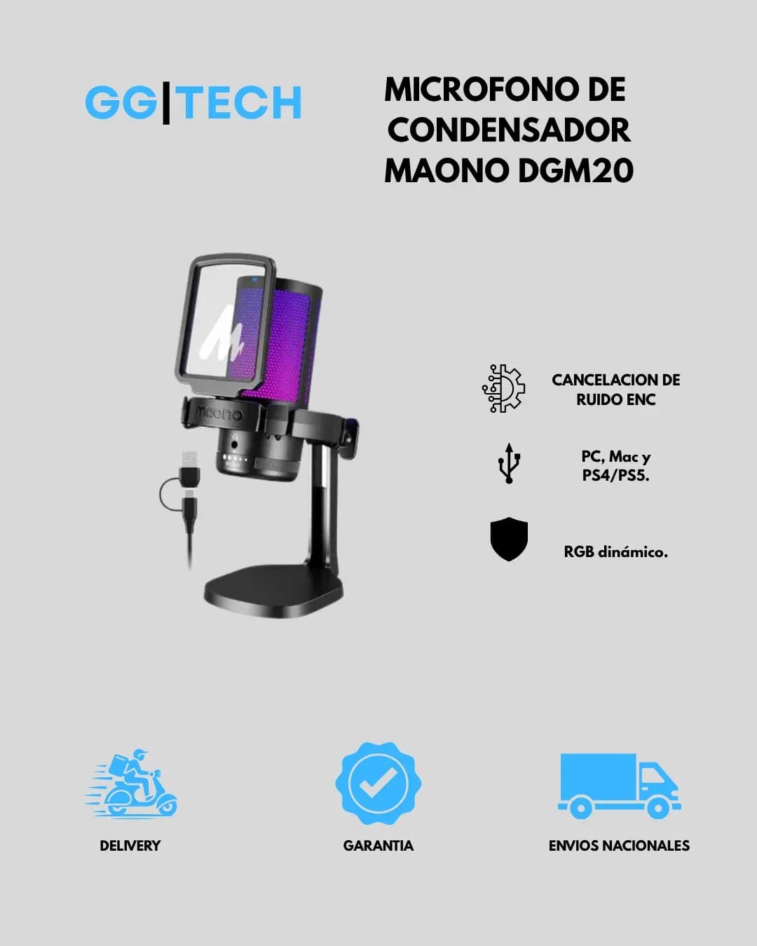 Micrófono condensador DGM20