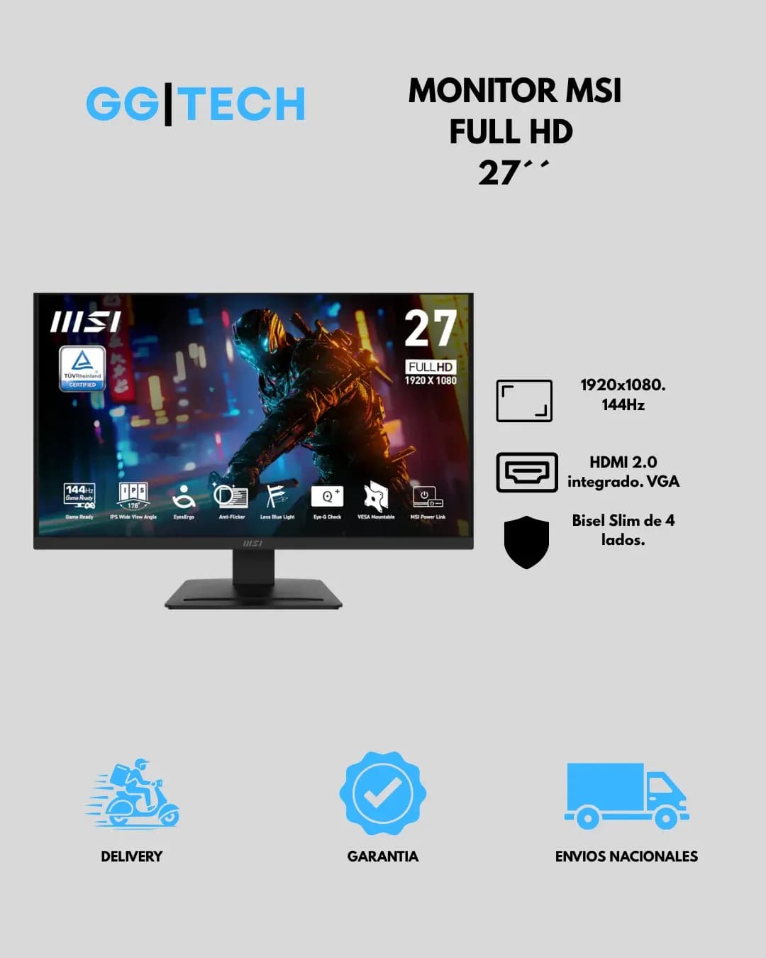 Monitor gaming Pro MP273L 27"