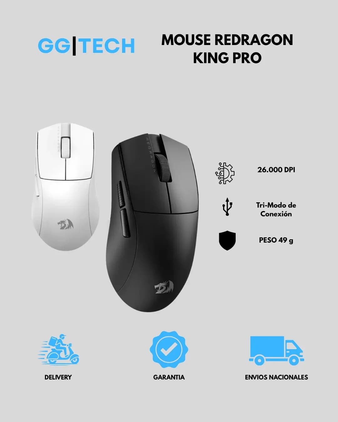 Mouse gamer King Pro 1K M916
