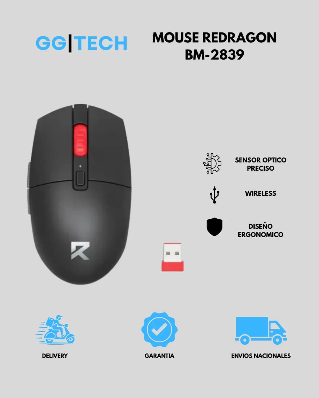 Mouse inalámbrico BM-2839