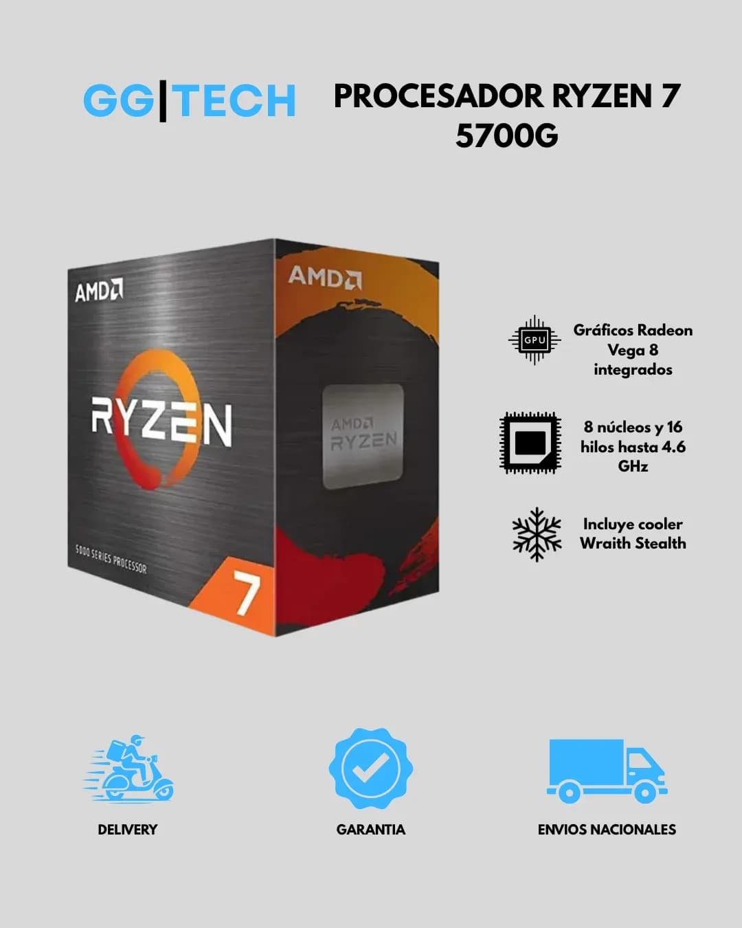 Procesador Ryzen 7 5700G
