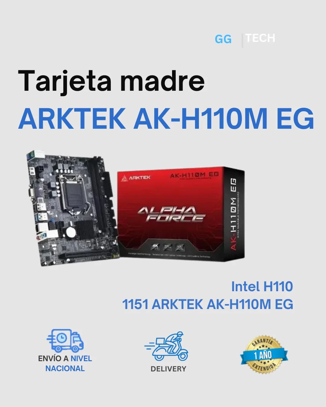 Tarjeta madre Arktek AK-H110M