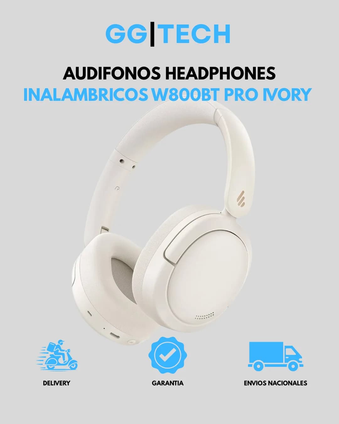 Audífono W800BT Pro Ivory