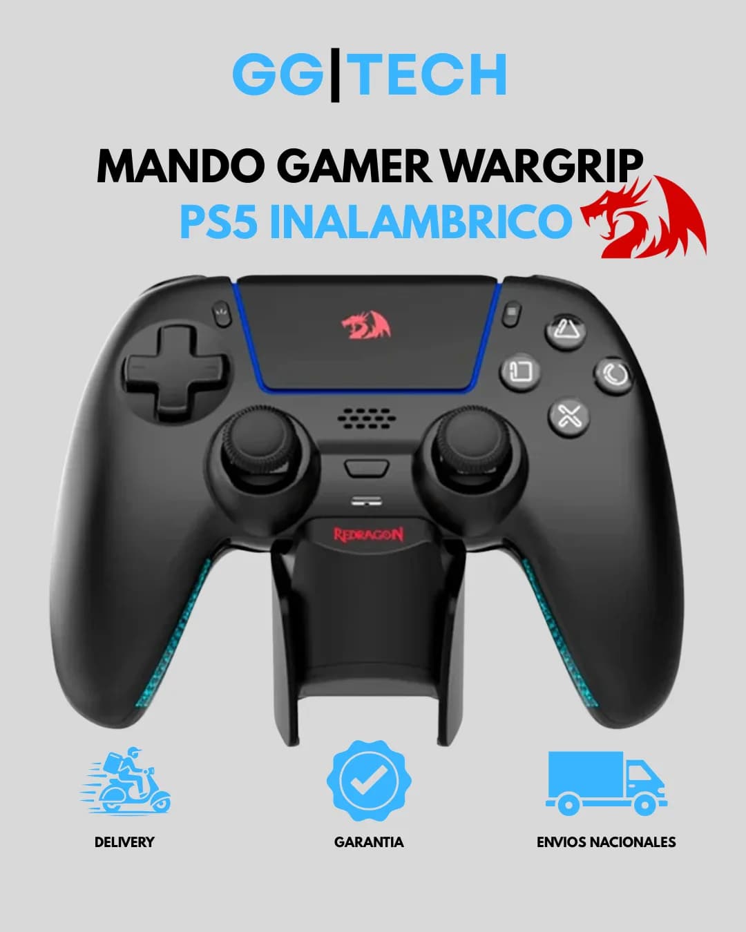 Mando Wargrip G831 para PS5