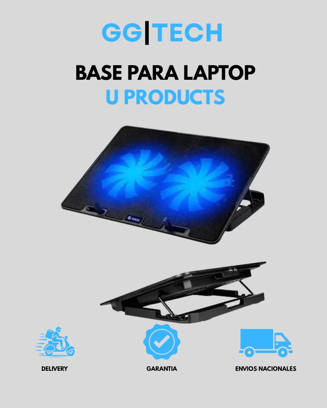 Base para laptop con cooler