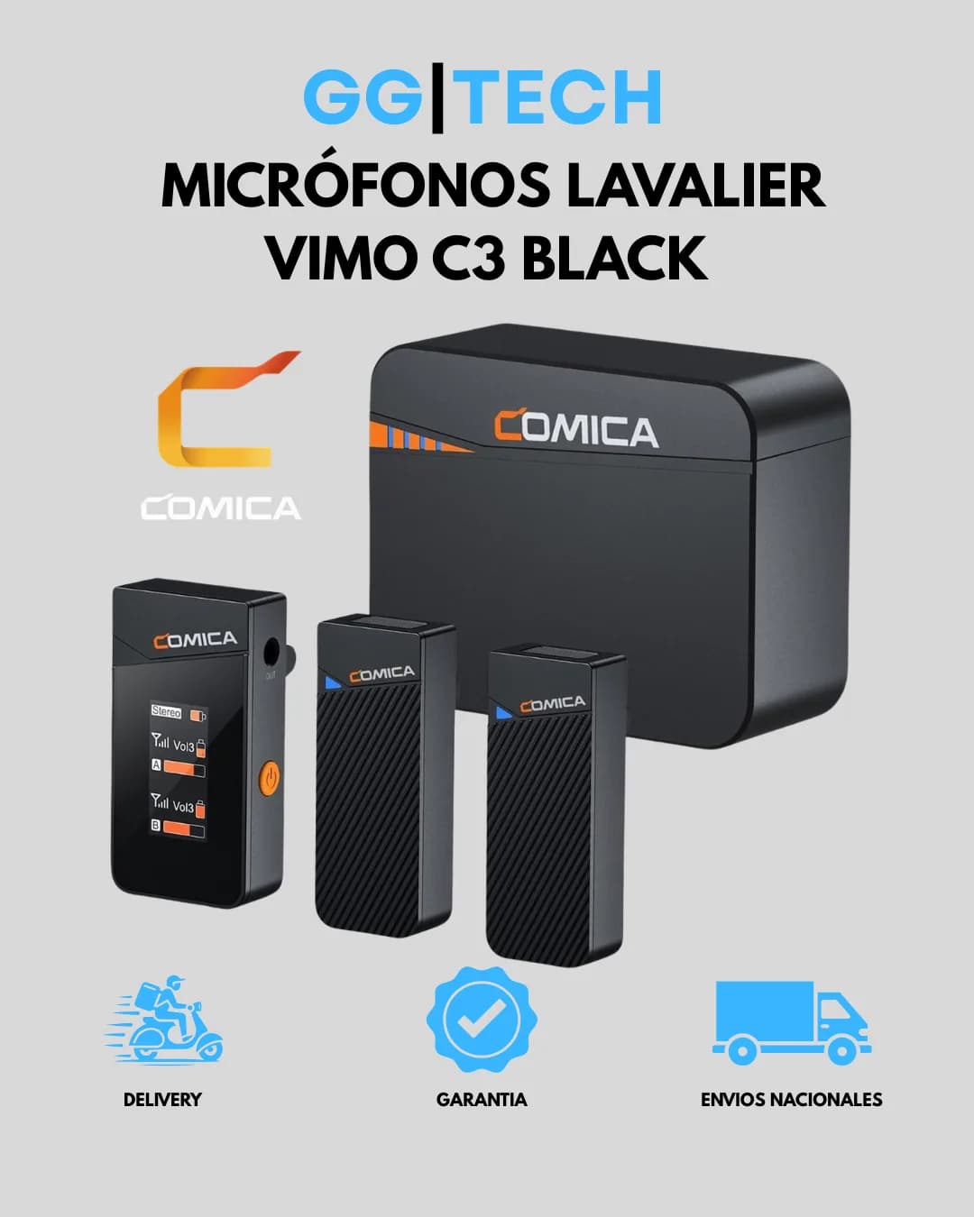 Micrófonos lavalier Vimo C3