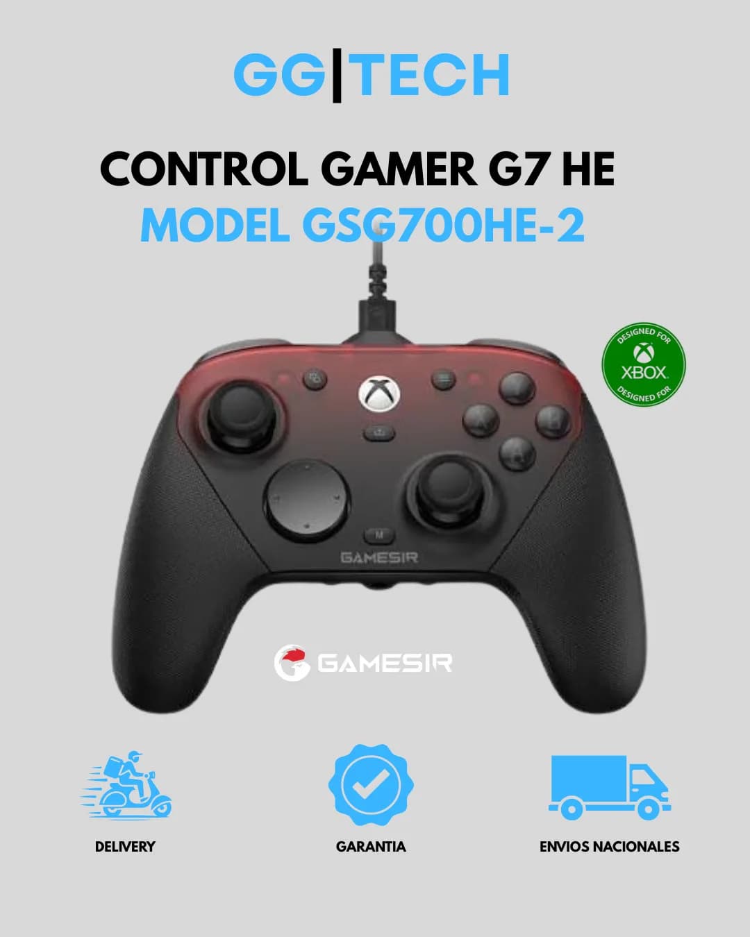 Control gamer G7 HE
