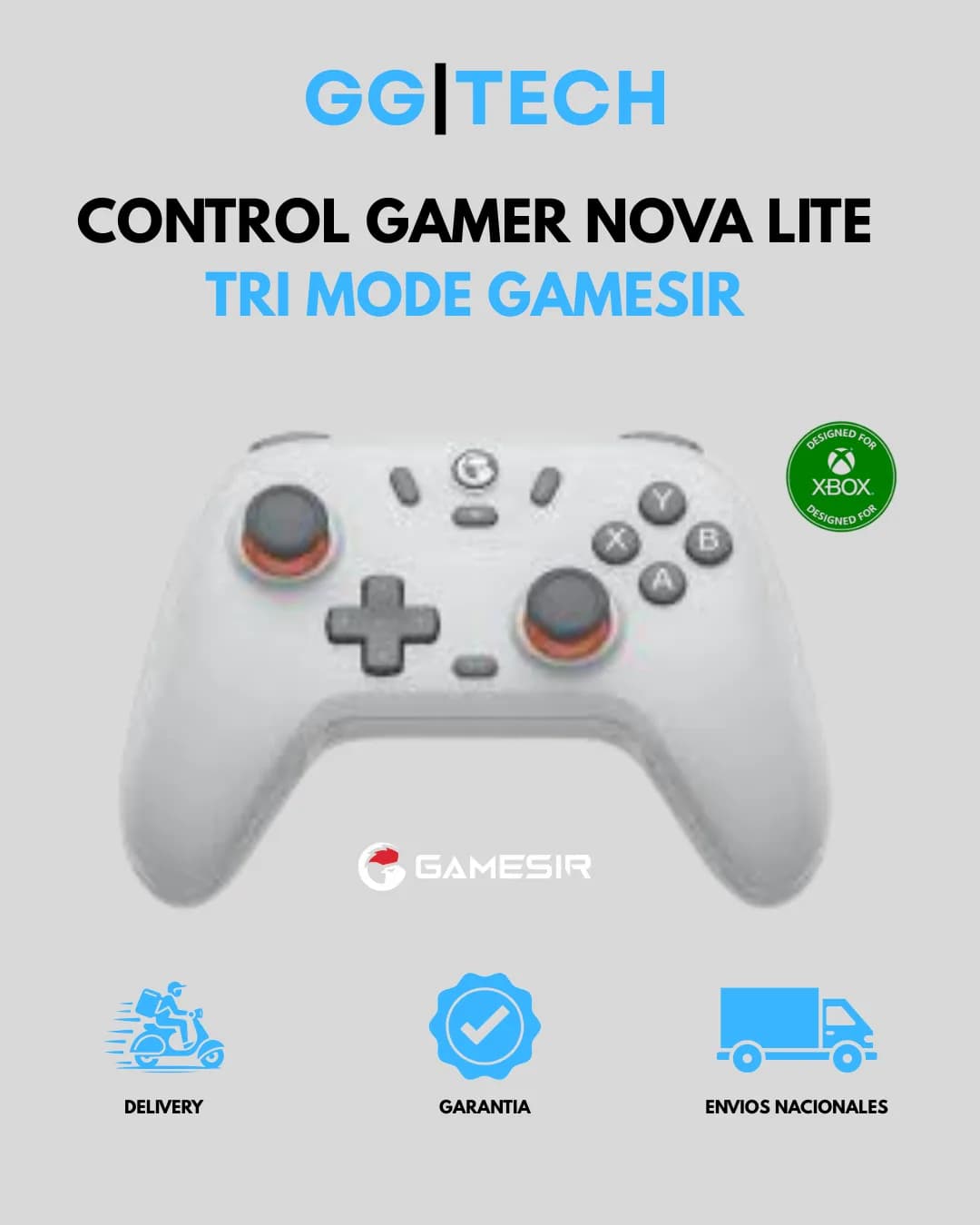 Control gamer Nova Lite gris