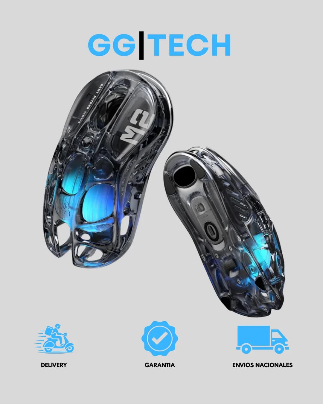 Mouse gamer Mercury M2 Crystal Black
