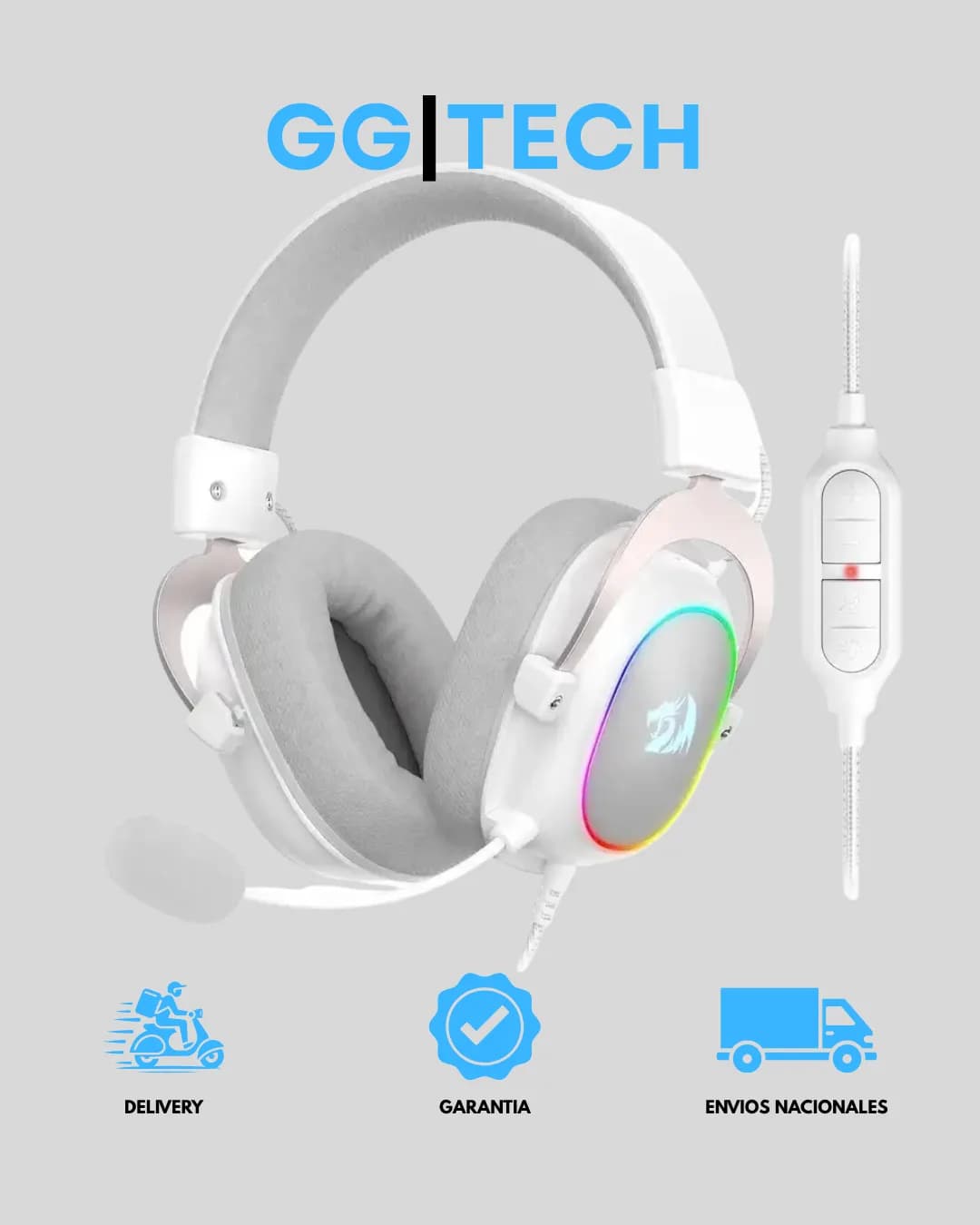 Audífono gamer Zeus X H510W-RGB
