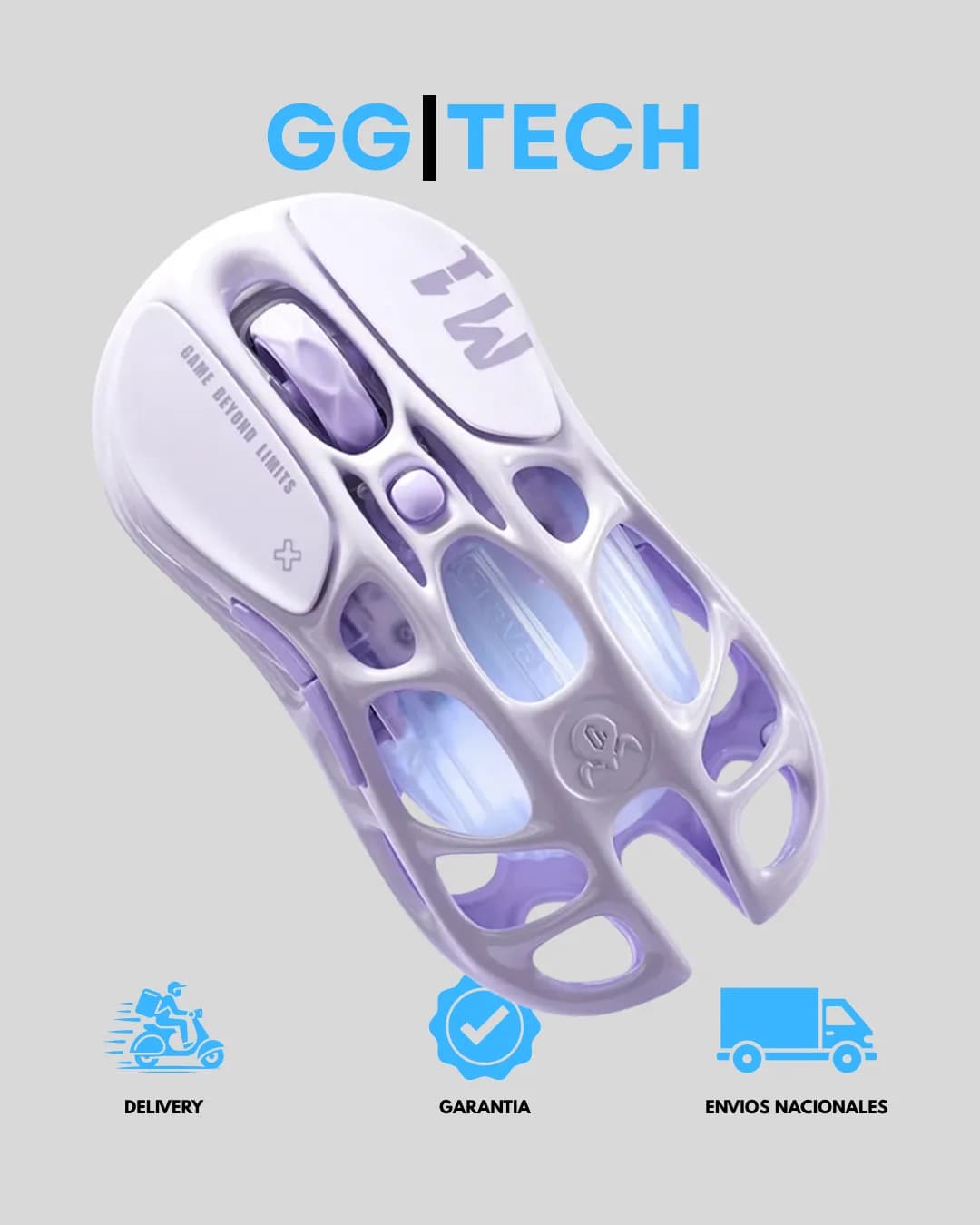Mouse gamer Mercury M1 Pro Purple