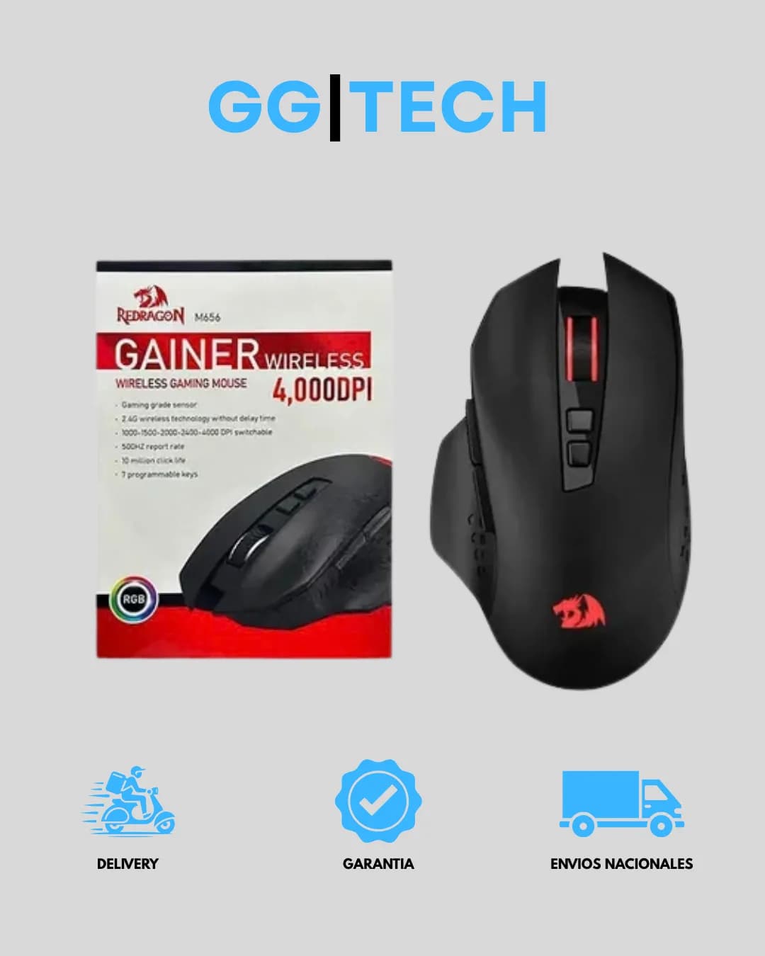 Mouse gamer Gainer M656 wireless