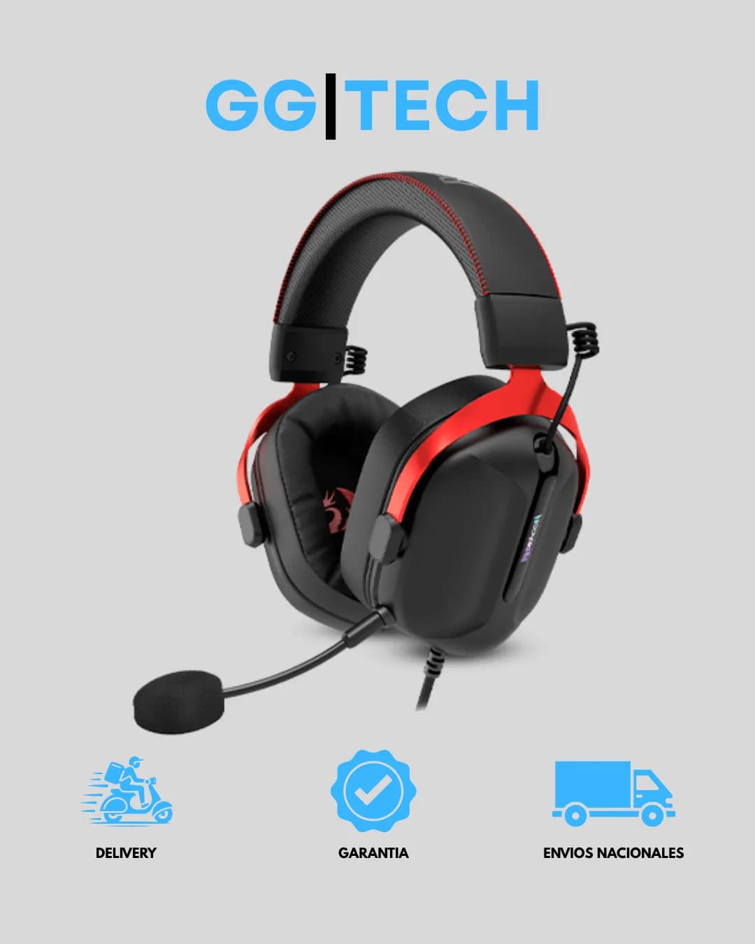 Audífono gamer Cybill H312